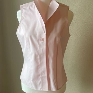 Jones New York Light Pink Sleeveless Blouse